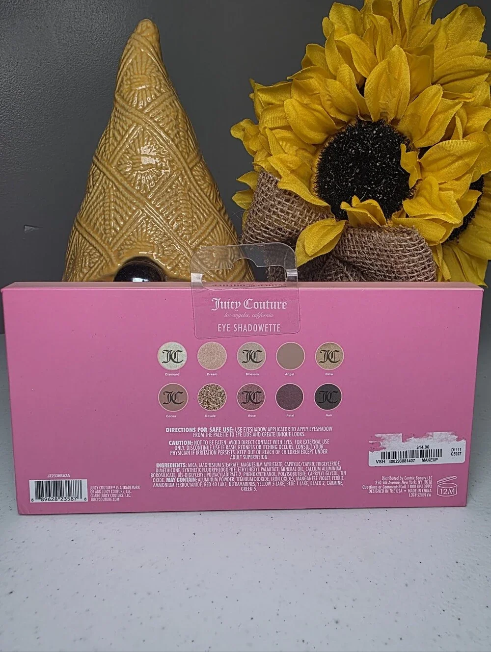 Juicy Couture Eyeshadow Palette with Gold Crown Accent